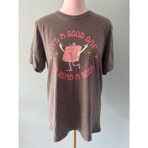 Women's Bella+Canvas Graphic T-shirt Size L Gray